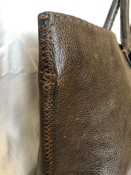Carla Mancini Brown Leather Tote - CLEARANCE