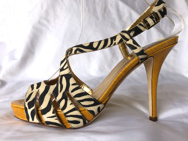 Kate Spade Size 6.5 Zebra Print Heels