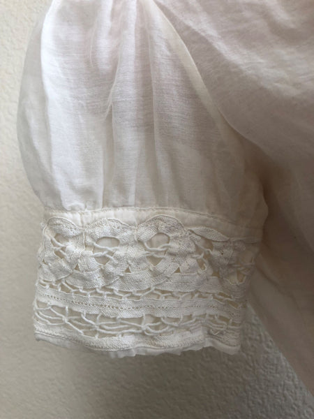 Joie Size XS Cream Lace Detail Top