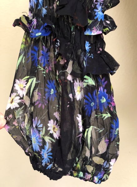 Parker NEW MEDIUM Nicole Silk Floral Dress