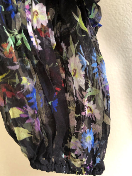 Parker NEW MEDIUM Nicole Silk Floral Dress