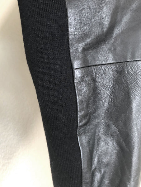 Trouve Nordstrom Size Large Black Leather Jacket - CLEARANCE