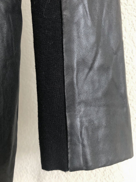 Trouve Nordstrom Size Large Black Leather Jacket