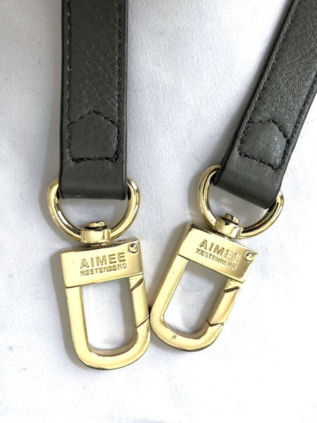 Aimee Kestenberg Soho Satchel Gray Leather Bag