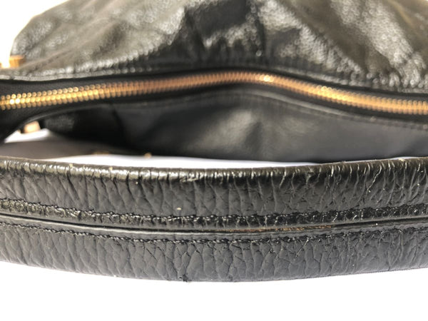 Tiffany & Fred Black Leather Shoulder Bag - CLEARANCE