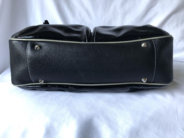 Tusk NY Black Leather Shoulder Bag