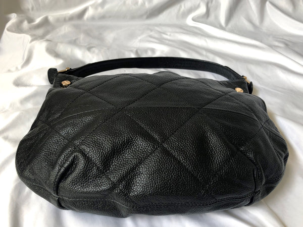 Tiffany & Fred Black Leather Shoulder Bag - CLEARANCE