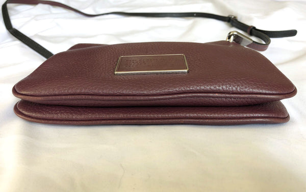 MARC by Marc Jacobs Burgundy Ligero Double Zip Cross Body