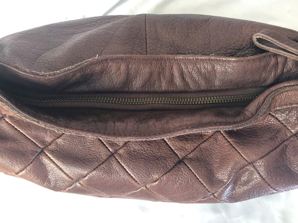 Liebeskind Brown Leather Quilted Hobo