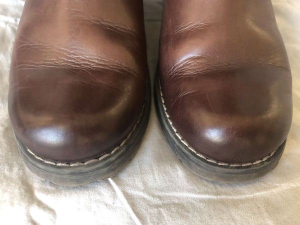 Pikolinos Size 6 Monza Brown Laser Cut Moto Boots