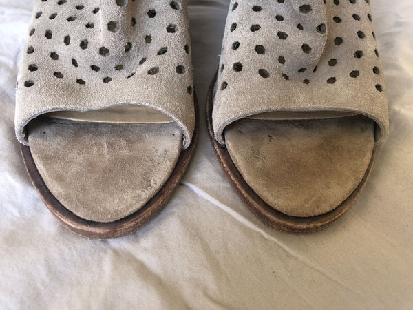 Rag & Bone Size 7.5 Wyatt Gray Suede Sandals