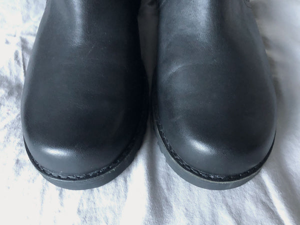 UGG Size 6 Black Fabrizia Studded Moto Boots