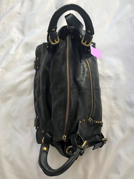 kooba Hailey Black Leather Shoulder Bag