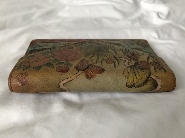 Anuschka Hand Painted Leather Wallet