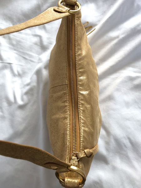 Hobo International Phoebe Gold Leather Bag