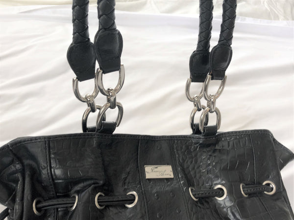 Isabella Adams Black Leather Bag - CLEARANCE