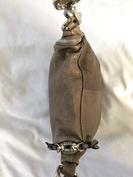 Sundance Gray Leather Cross Body Bag