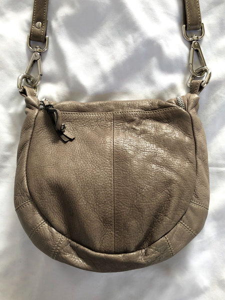 Sundance Gray Leather Cross Body Bag
