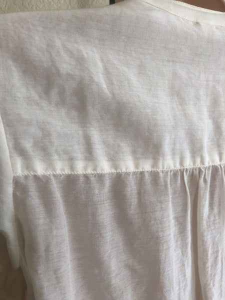 Joie Size XS Cream Lace Detail Top
