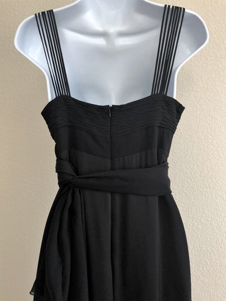 Armani Collezioni Authentic Size 4 Black Silk Gown - RETAILED AT $1,695