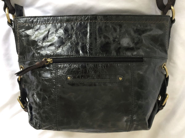 Nino Bossi Italian Black Leather Shoulder Bag