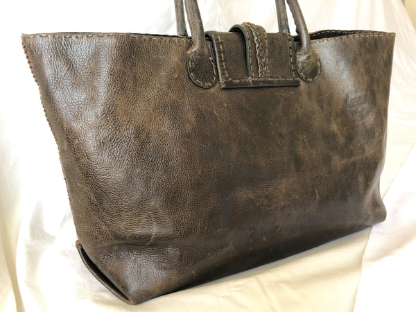 Carla Mancini Brown Leather Tote - CLEARANCE