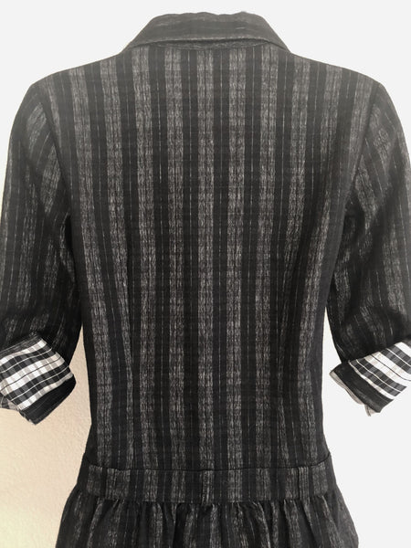 Theory Size 0 Gray Cacey Ruffle Dress
