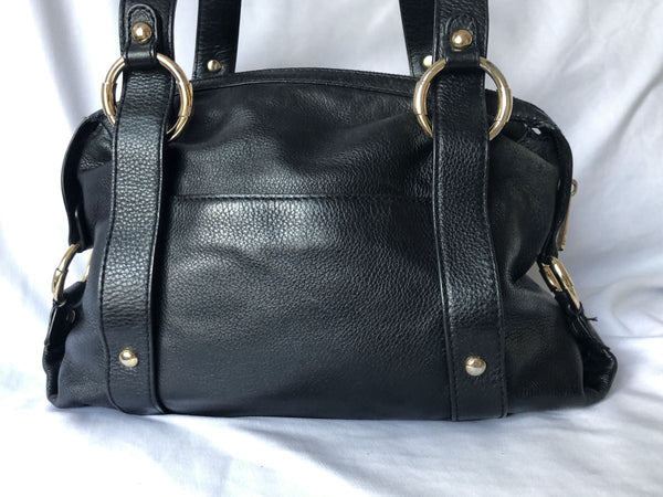 Michael Kors Black Leather Shoulder Bag