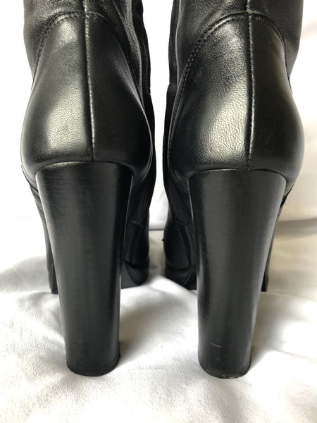 Studio Tomboy Size 6.5 Black Leather Boots - RARE!