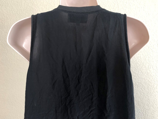 3.1 Phillip Lim SMALL Black Lights Out Tank Top