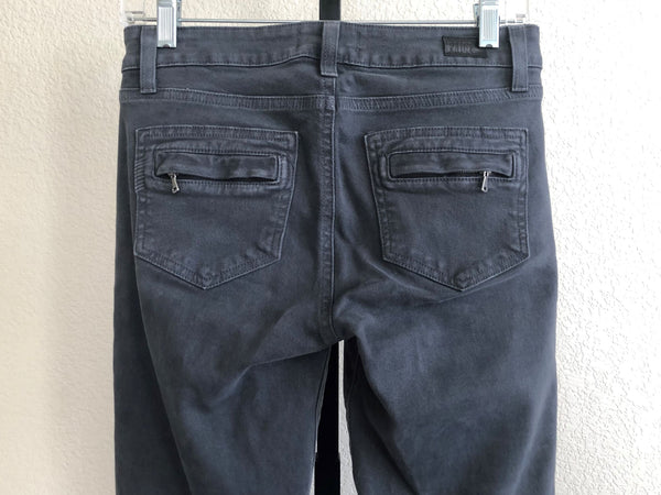 Paige Size 2 Gray Moto Jeans