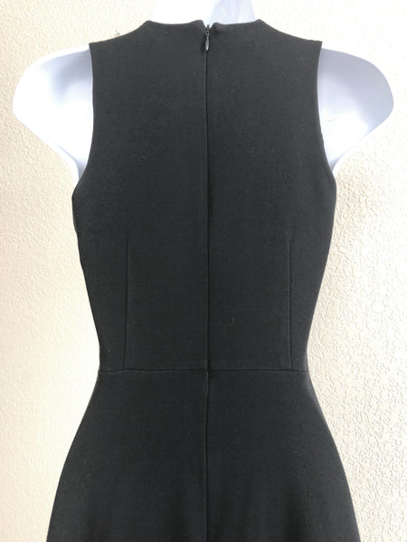 Theory Size 2 Black Fit and Flare Dress