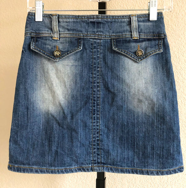 Roberto Cavalli Authentic Size XS Denim Mini Skirt