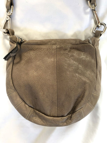 Sundance Gray Leather Cross Body Bag