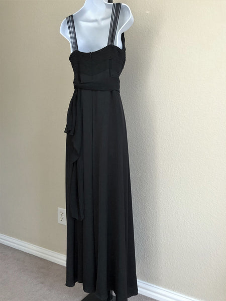 Armani Collezioni Authentic Size 4 Black Silk Gown - RETAILED AT $1,695