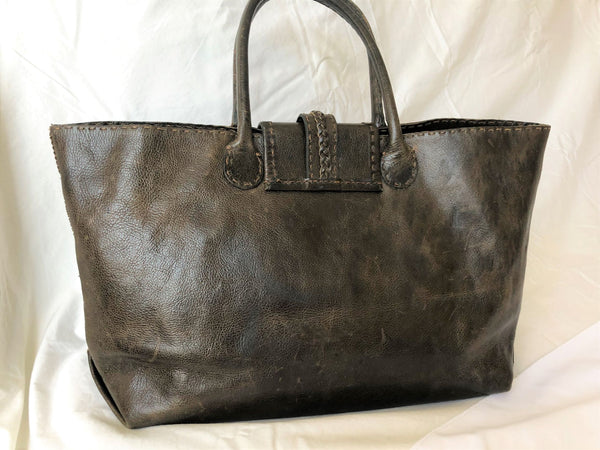 Carla Mancini Brown Leather Tote - CLEARANCE