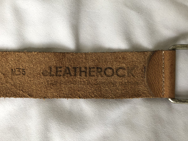 Leatherock MEDIUM Tan Leather Belt