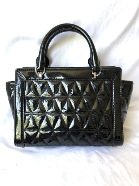 Michael Kors Vivianne Patent Leather Quilted Cross Body