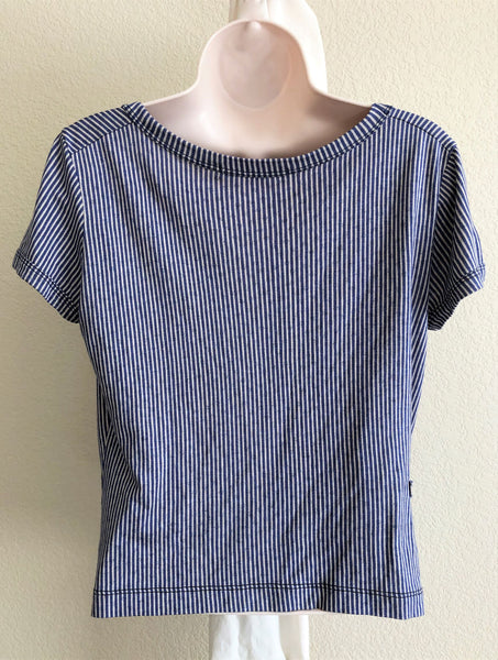 Alexandre Herchcovitch Size Large Blue Stripe Top