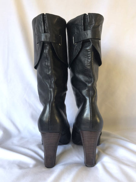 Frye Size 9 Bethany Black Leather Boot