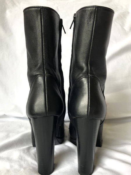 Studio Tomboy Size 6.5 Black Leather Boots - RARE!