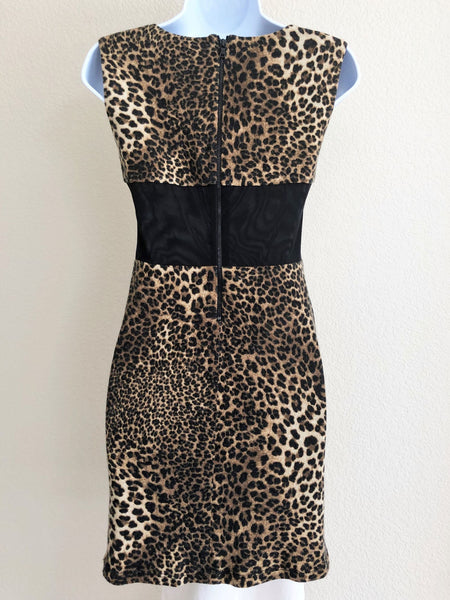 Alice + Olivia Size Small Leopard Print Dress