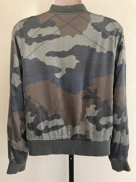 Marrakech Anthropologie SMALL Satin Camo Jacket