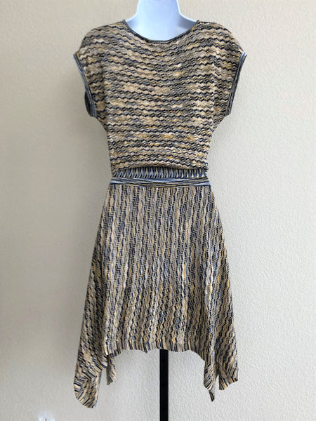 BCBGMaxazria NEW SMALL Serena Silk Blend Knit Dress