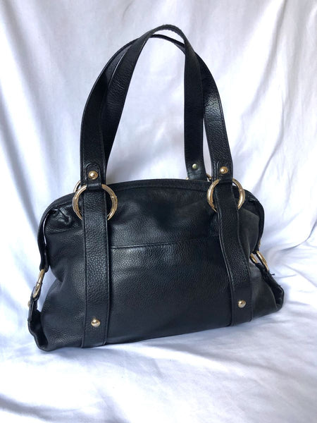 Michael Kors Black Leather Shoulder Bag