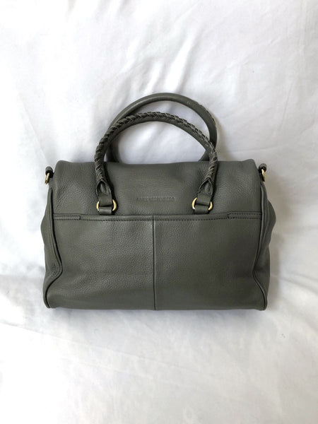 Aimee Kestenberg Soho Satchel Gray Leather Bag