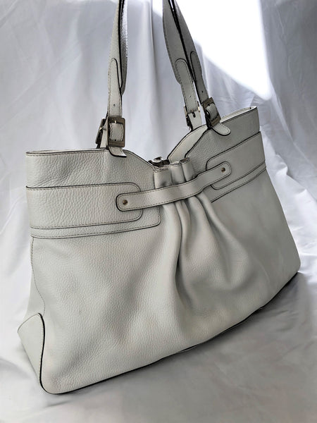 Anya Hindmarch White Leather Luxury Tote