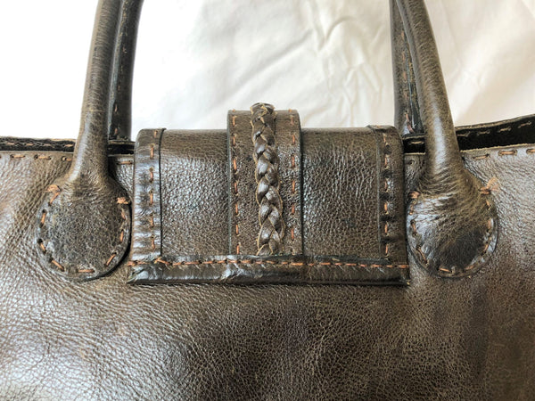 Carla Mancini Brown Leather Tote - CLEARANCE