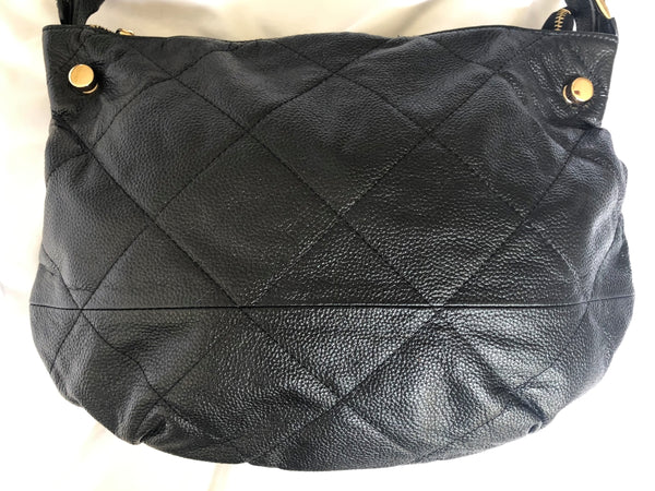 Tiffany & Fred Black Leather Shoulder Bag - CLEARANCE
