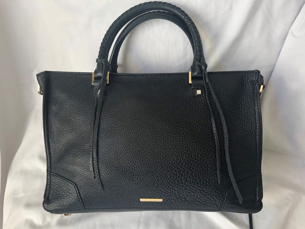 Rebecca Minkoff Regan Satchel Black Leather Bag